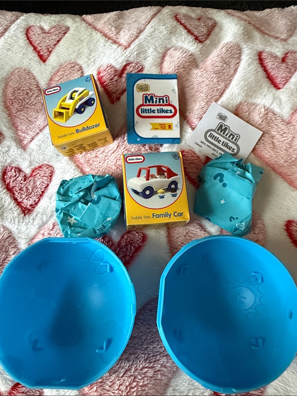 MGA Mini Surprise Family Car & Bulldozer - Blue Capsule Set mini little tikes